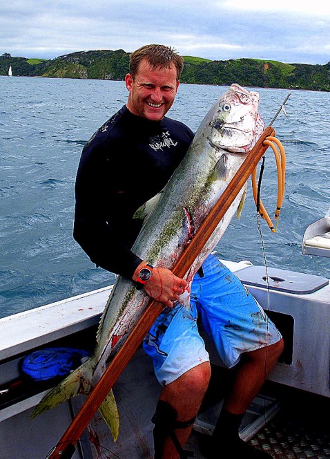 Winston Cowie Spearfishing New Zealand Kingfish
