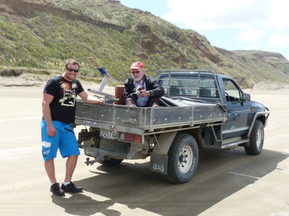 Winston Cowie and David Sims - on set at Mystery at Midge Bay Winston Cowie and David Sims - on set at Mystery at Midge Bay