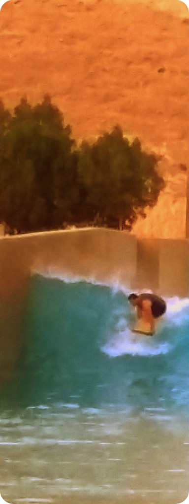 The Breakwater. "Left." Take off. Abu Dhabi.