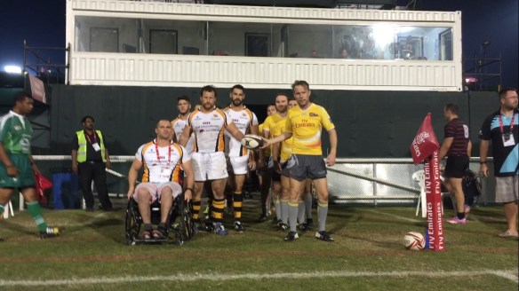 Mike Ballard Foundation Conquistadors v Dubai Hurricanes. Dubai 7s QF. 2015